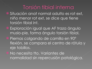 Tibia Rot Trastornos de la marcha | PPT