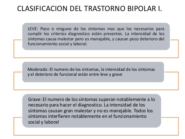 Trastorno Bipolar y Depresivo según DSM V