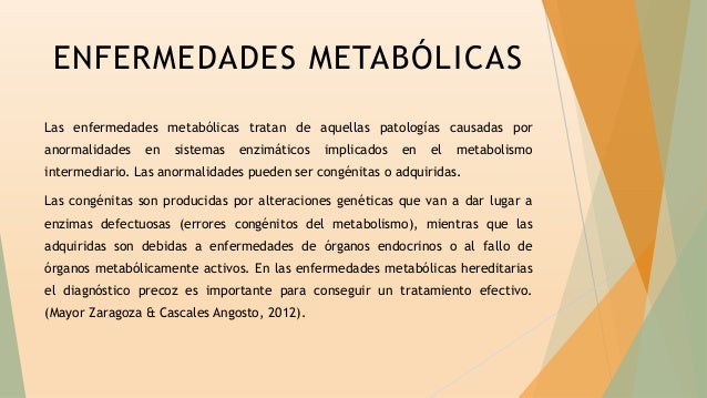 Enfermedades Metabólicas Enfermedades Metabólicas