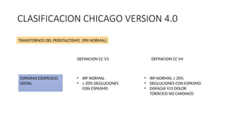 TRASTORNOS MOTORES ESOFÁGICOS CHICAGO 4.pptx