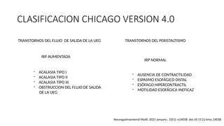 TRASTORNOS MOTORES ESOFÁGICOS CHICAGO 4.pptx