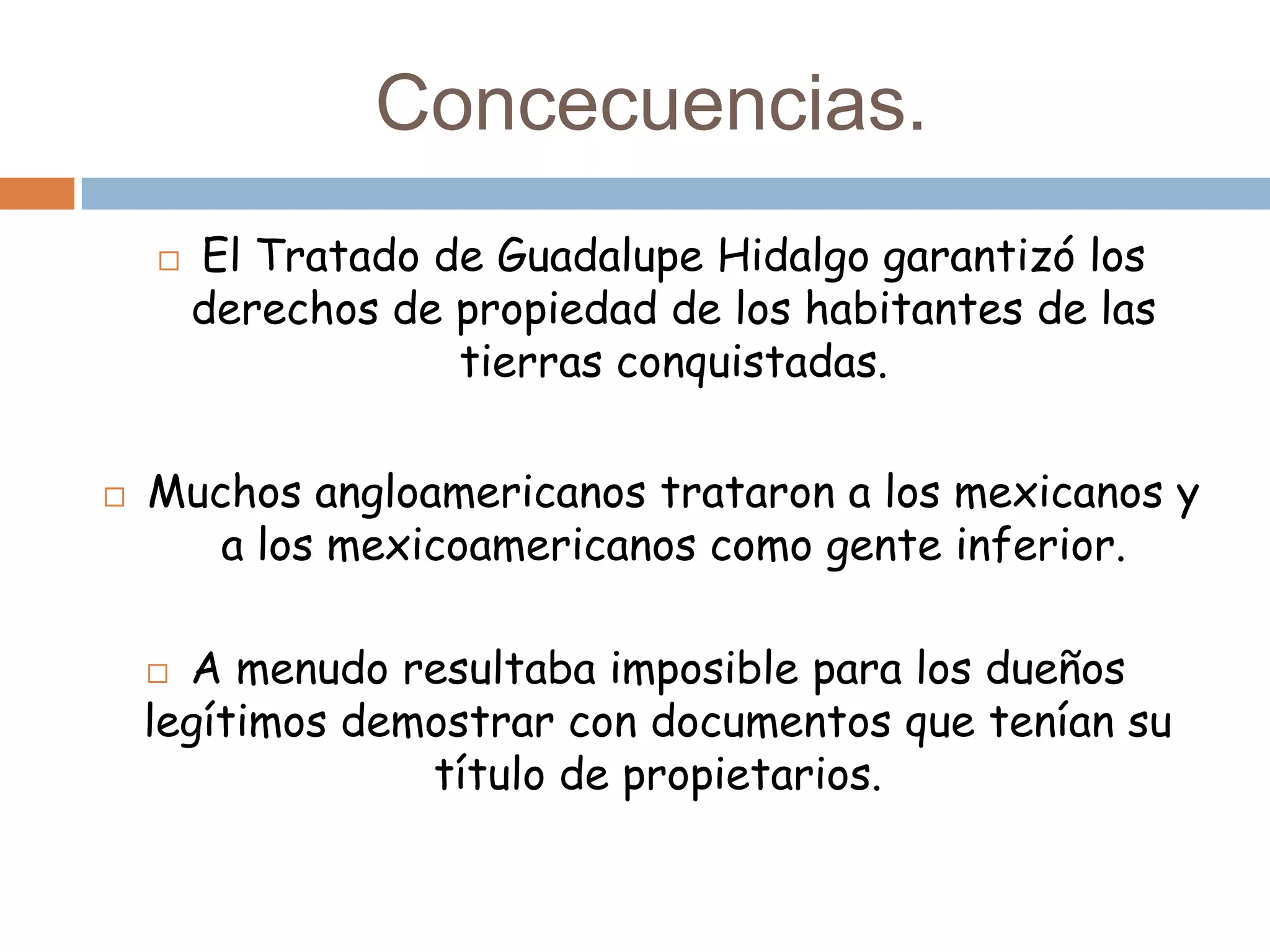 Tratado de guadalupe hidalgo. | PPTX