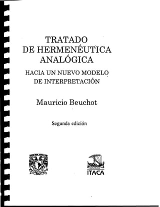 Tratado de hermeneutica analogica - Mauricio Beuchot