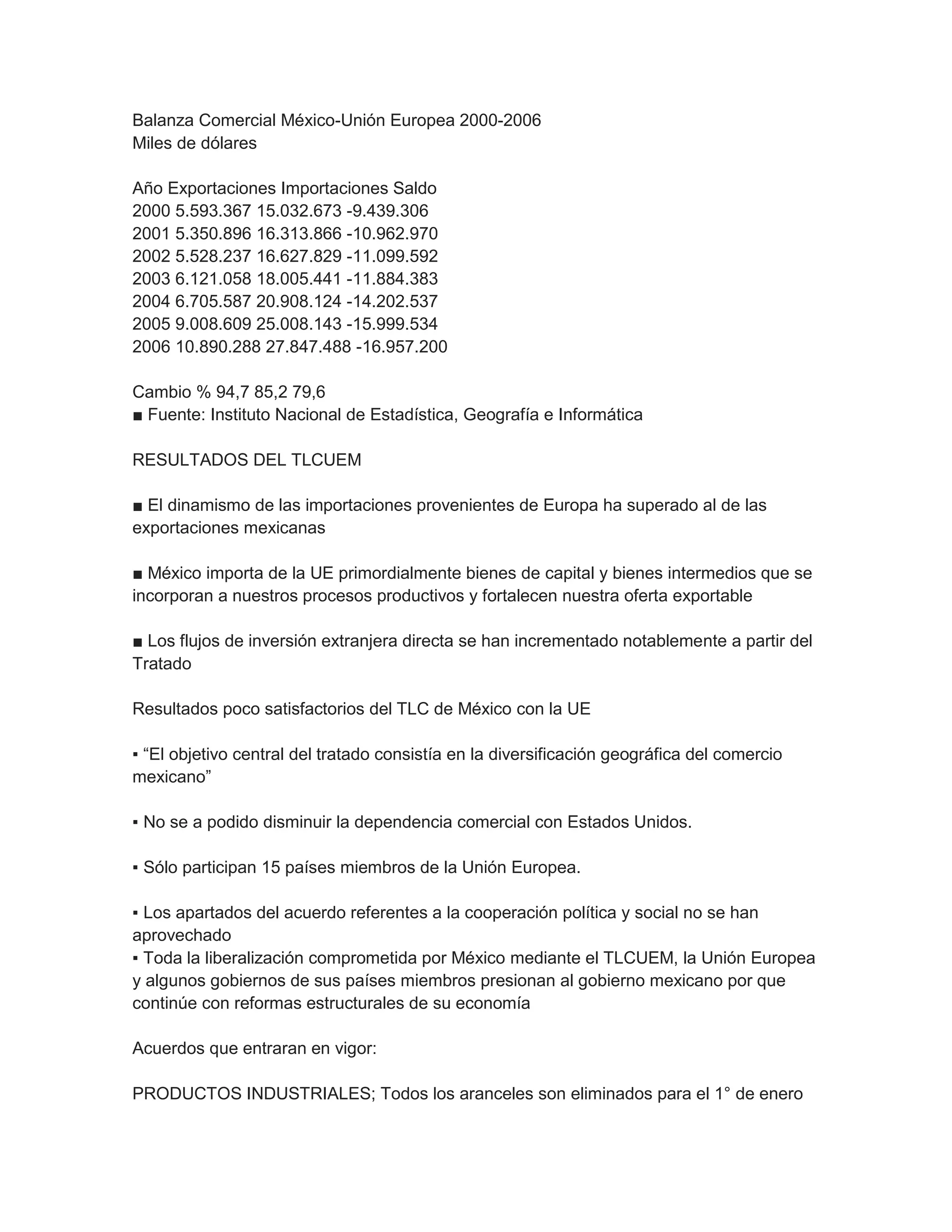 Tratado de libre comercio con la union europea | PDF