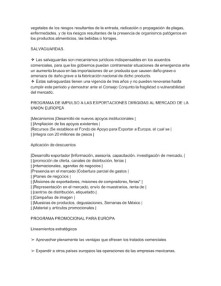 Tratado de libre comercio con la union europea | DOCX