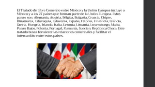Tratado de libre comercio México y Unión Europea | PDF