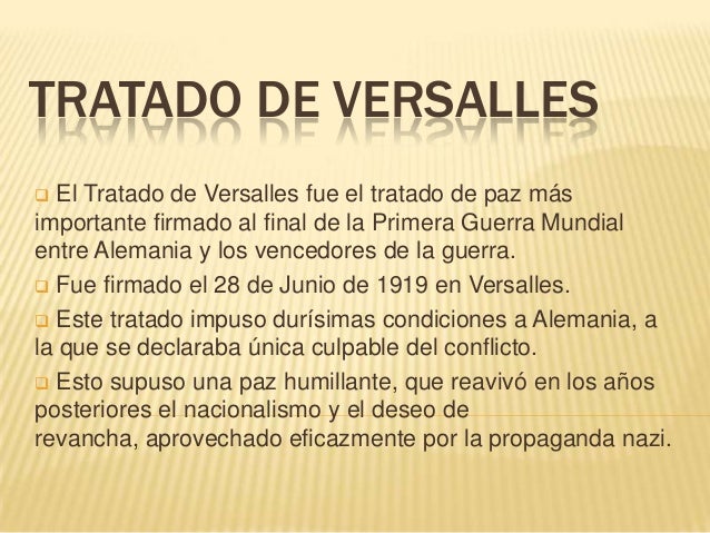 Tratado de versalles