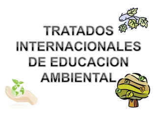 TRATADOS INTERNACIONALES  DE EDUCACION AMBIENTAL<br />