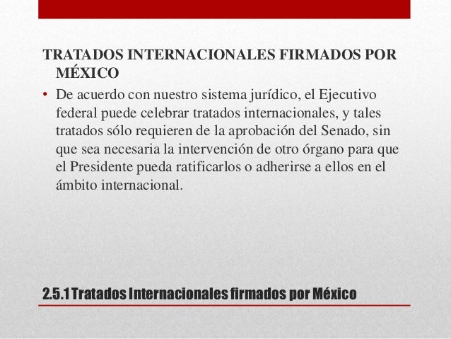 Tratados internacionales firmados por mexico