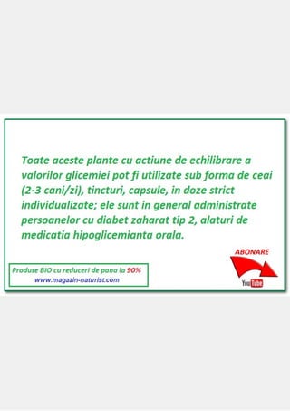 Tratamente naturiste pentru diabet | PDF