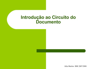 Introdução ao Circuito do Documento 