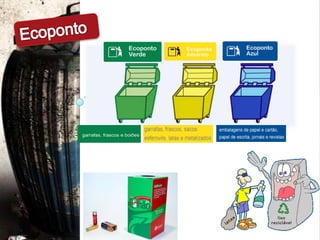 Aterro sanitárioInstalação que tem por objectivo a deposição dos resíduos acima ou abaixo da superfície naturalDifere do que acontece numa lixeira, pois:A colocação dos resíduos nesses locais é feita de uma forma controlada e existe uma monitorização permanente do local