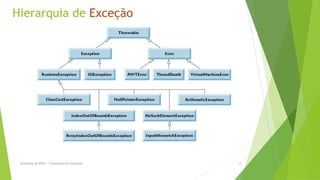 Hierarquia de Exceção




 Seminário de POO I - Tratamento de Exceções   13
 