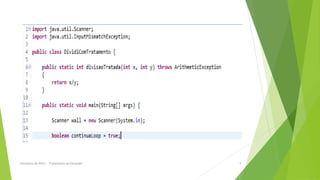 Seminário de POO I - Tratamento de Exceções   9
 