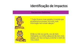 Identificação de Impactos
Raciocínio Dedutivo
 