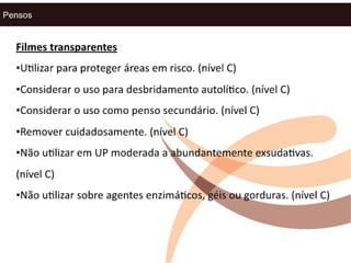 Tratamento guidelines de ulceras de pressão