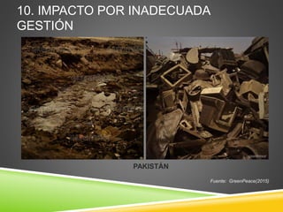 10. IMPACTO POR INADECUADA
GESTIÓN
Fuente: GreenPeace(2015)
PAKISTÁN
 