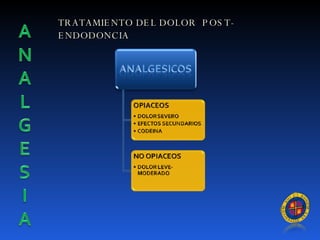 TRATAMIENTO DEL DOLOR  POST-ENDODONCIA 
