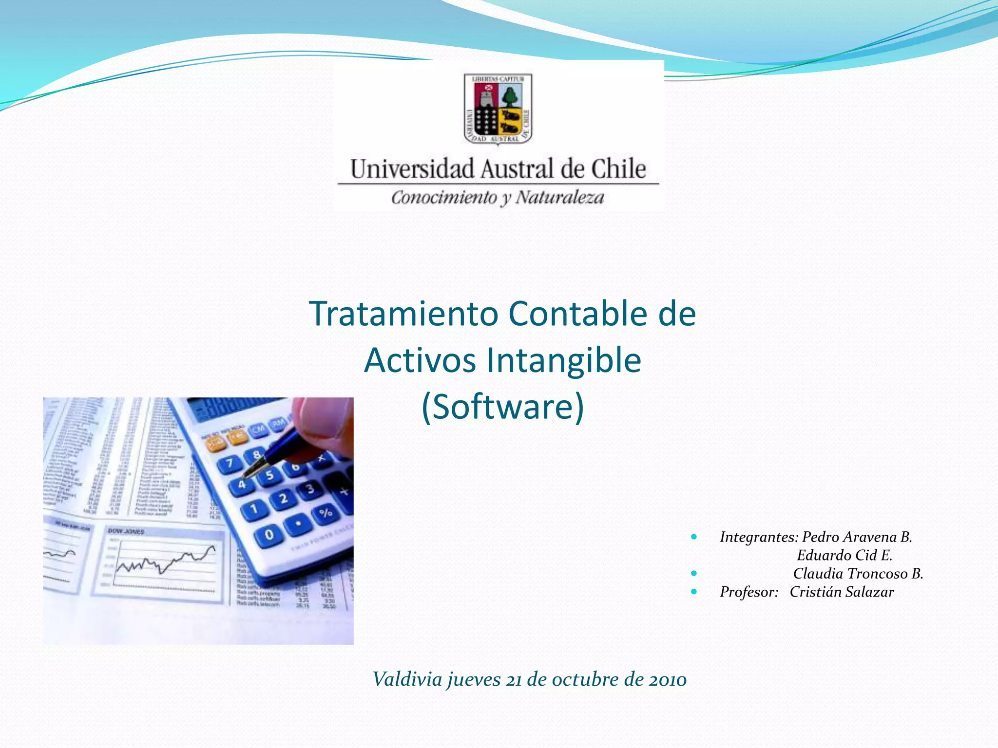 Software Intangible Tratamiento contable de software | PPTX