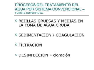 Tratamiento del Agua para Consumo: Procesos y Técnicas de Saneamiento ...