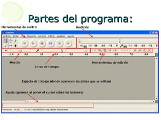 Partes del programa: 