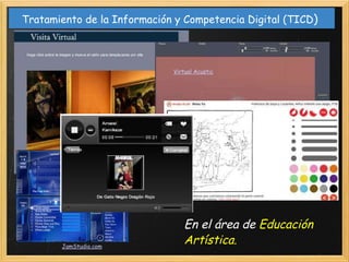 Tratamiento de la Información y Competencia Digital (TICD ) En el área de  Educación Artística.   Virtual Acustic   JamStudio.com   