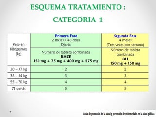 ESQUEMA TRATAMIENTO :
CATEGORIA 1

 