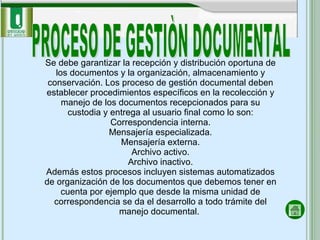 Tratamiento de los documentos