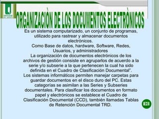 Tratamiento de los documentos