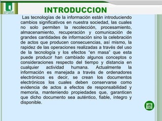 Tratamiento de los documentos