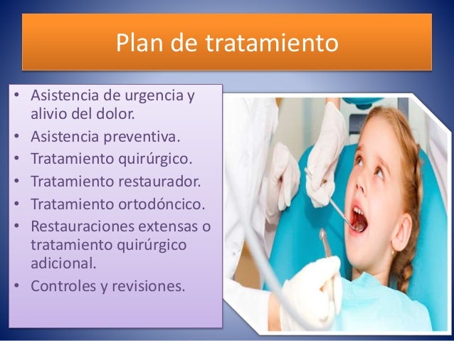 Tratamiento del paciente pediatrico