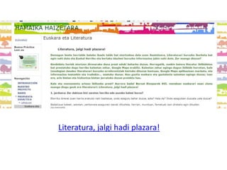 Literatura, jalgi hadi plazara!
 