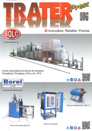 SOLO Swiss and Borel Swiss in cover of spanish magazine Trater Press