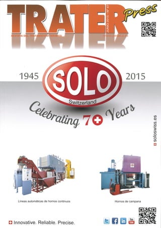 SOLO Swiss in cover of spanish magazine Trater Press June 2015