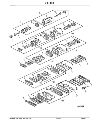 TRACTORS JOHN DEERE 5600 AND 5700 CQ33115 06MAI04
CONECTORS
40.030
 