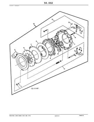 TRACTORS JOHN DEERE 5600 AND 5700 CQ33115 06MAI04
CLUTCH CARRARO
50.002
 