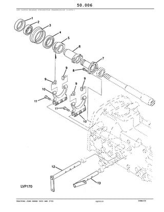 TRACTORS JOHN DEERE 5600 AND 5700 CQ33115 06MAI04
LUK CLUTCH RELEASE SYNCSHUTTLE TRANSMISSION (13694-)
50.006
 