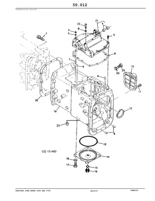 TRACTORS JOHN DEERE 5600 AND 5700 CQ33115 06MAI04
TRANSMISSION HOUSING
50.012
 