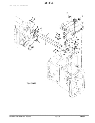 TRACTORS JOHN DEERE 5600 AND 5700 CQ33115 06MAI04
GEAR SHIFT (NON SYNCHRONIZED)
50.014
 