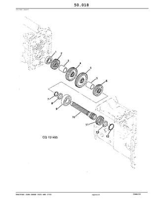 TRACTORS JOHN DEERE 5600 AND 5700 CQ33115 06MAI04
DRIVEN SHAFT
50.018
 