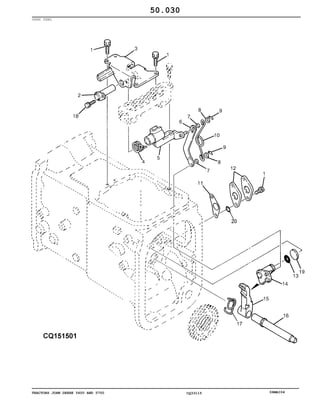TRACTORS JOHN DEERE 5600 AND 5700 CQ33115 06MAI04
PARK PAWL
50.030
 