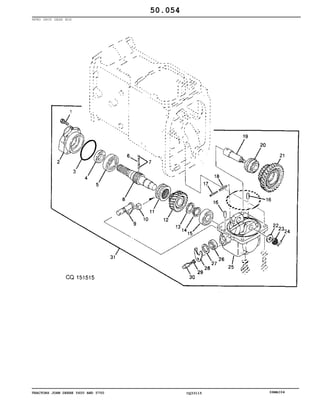TRACTORS JOHN DEERE 5600 AND 5700 CQ33115 06MAI04
MFWD DROP GEAR BOX
50.054
 