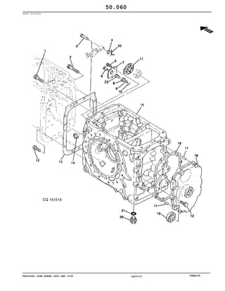TRACTORS JOHN DEERE 5600 AND 5700 CQ33115 06MAI04
REAR HOUSING
50.060
 