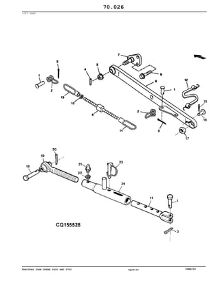 TRACTORS JOHN DEERE 5600 AND 5700 CQ33115 06MAI04
LIFT ARMS
70.026
 