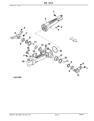 TRACTORS JOHN DEERE 5600 AND 5700 CQ33115 06MAI04
COMPONENTS - MFWD
80.012
 