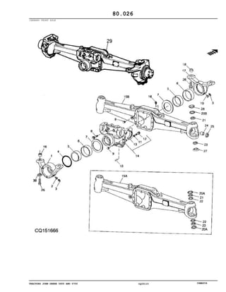 TRACTORS JOHN DEERE 5600 AND 5700 CQ33115 06MAY04
CARRARO FRONT AXLE
80.026
 
