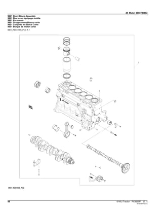 20 Motor 6068TBM02
9901 Short Block Assembly
9901 Bloc avec équipage mobile
9901 Kurzmotor
9901 Gruppo monoblocco corto
9901 Conjunto do Bloco Curto
9901 Bloque de motor corto
9901_RE544905_PCD A.1
88 6145J Tractor PC8550P (E.1)
ST372077(A.1)
 