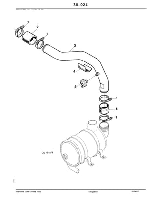 TRATORES JOHN DEERE 7500 CPCQ26568 30Jan02
MANGUEIRAS DO FILTRO DE AR
30.024
 