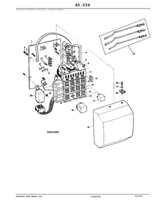 TRATORES JOHN DEERE 7500 CPCQ26568 30Jan02
CAIXA DE FUSÍVEIS (FUSÍVEIS, DIODOS E RELÉS)
40.034
 