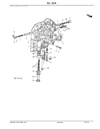 TRATORES JOHN DEERE 7500 CPCQ26568 30Jan02
TAMPA DIANTEIRA E VÁLVULAS
52.024
 